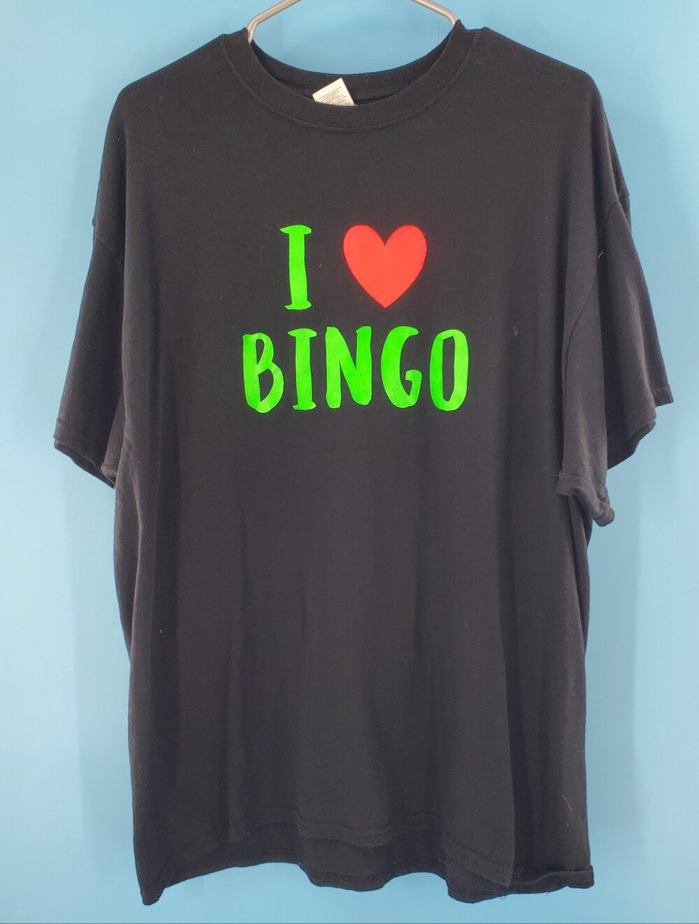 Bingo t-shirt glow in the dark graphic XL